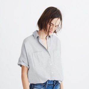 Madewell gray Courier top